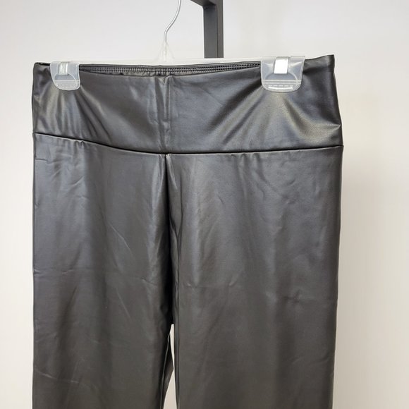High Waisted Pleather Pants - Picture 2 of 3